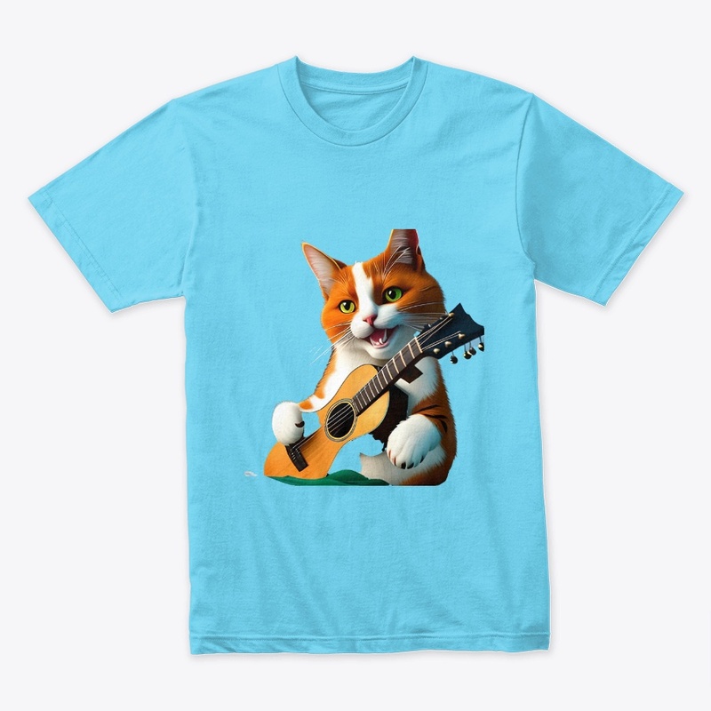 Cat Playing Guitar