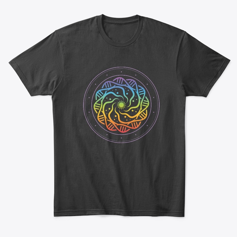 Sacred Geometry, DNA in Chakra Colors