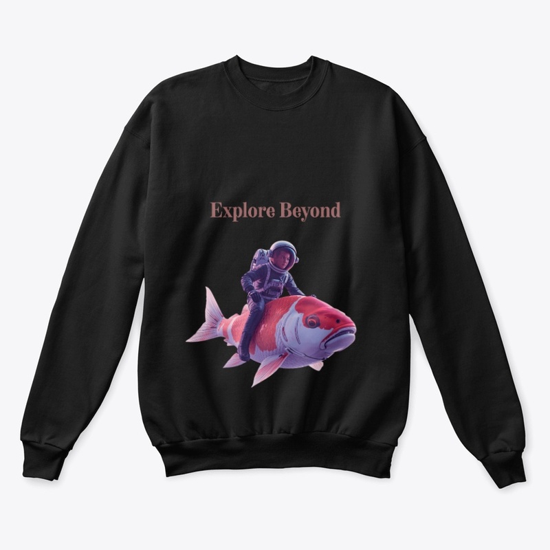 Explore Beyond – Astronaut Riding Koi