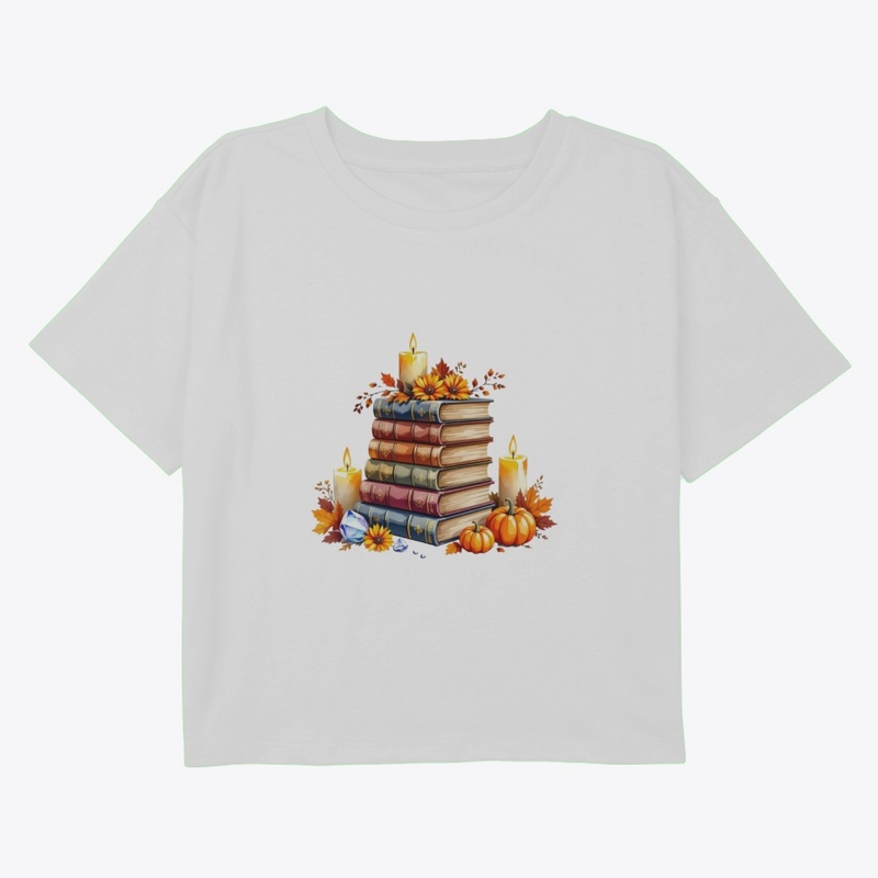 Cozy Magical Autumn Books and Candles 