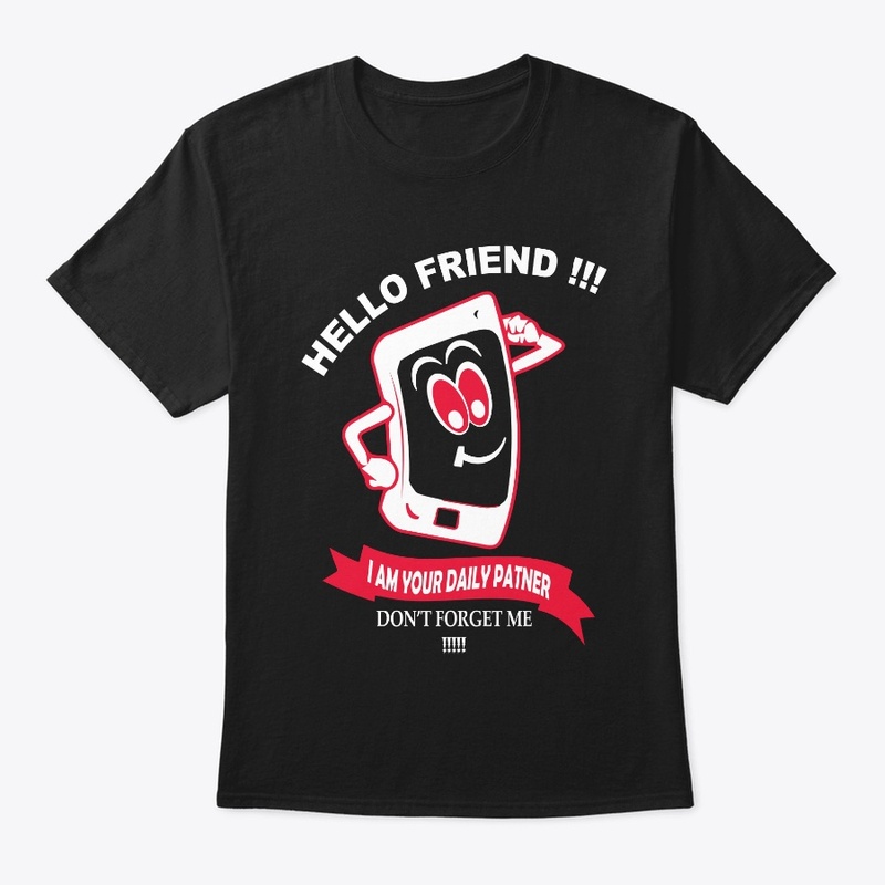 Mobile Lover T-Shirt Hello Friend