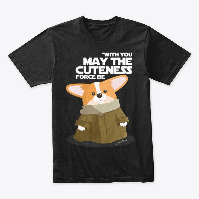 Corgi Cuteness Force-Black-Premium