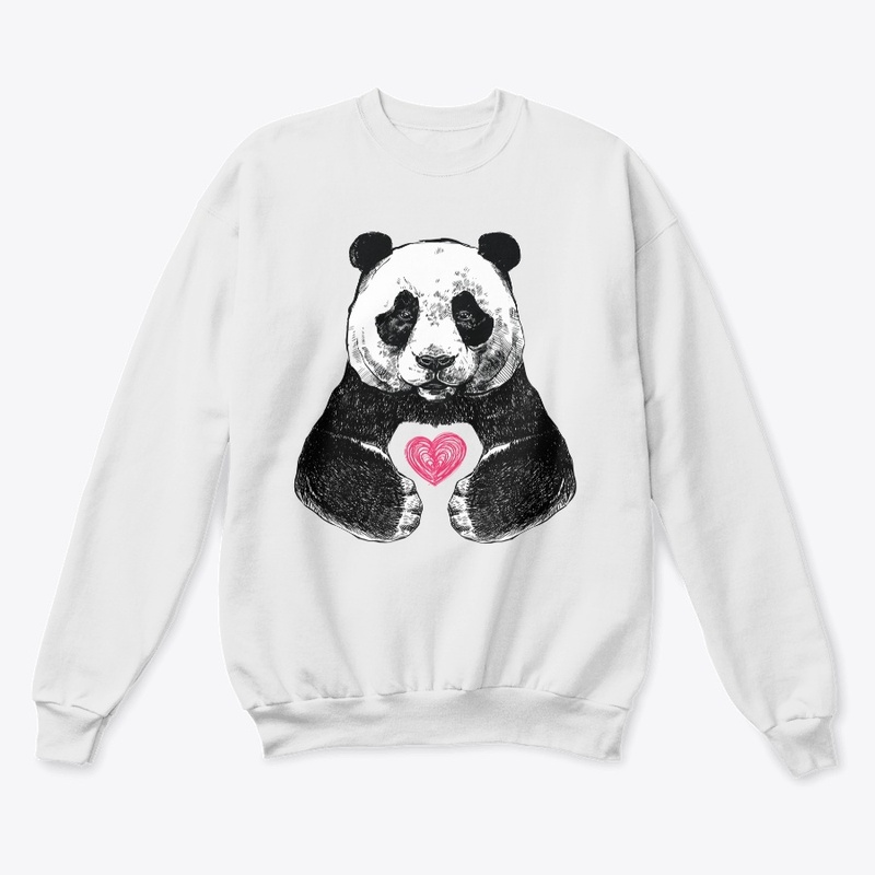 panda and heart -international panda day