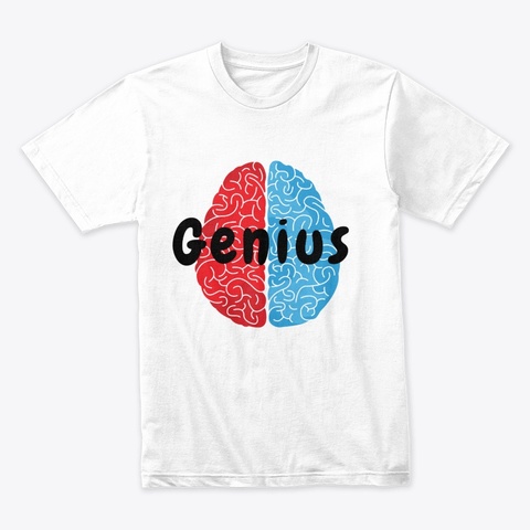 Genius White T-Shirt Front