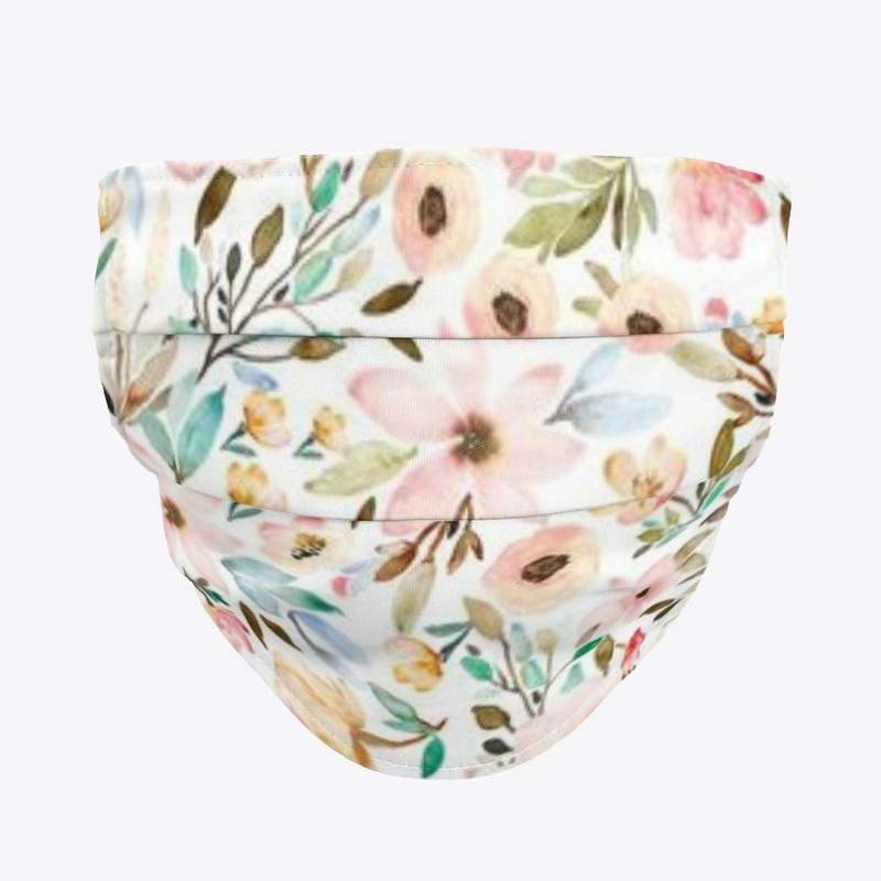 Cloth Face Mask Flowers