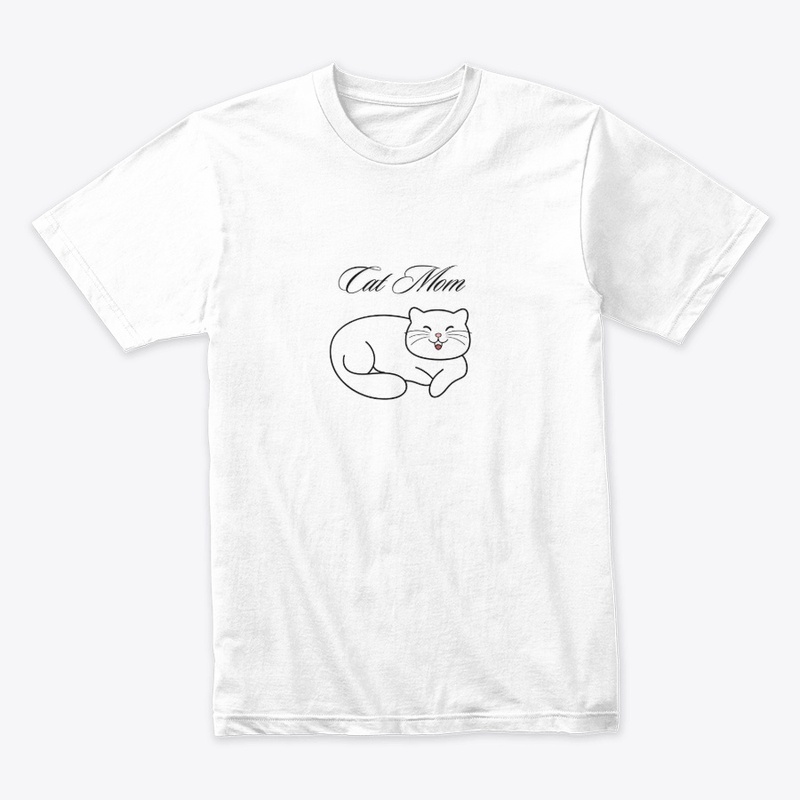 Cat Mom – Simple Happy Kitty Design-FC1