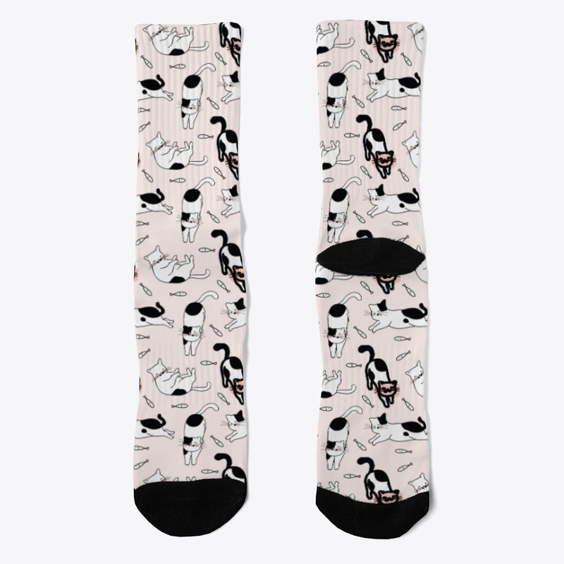 Winter Kitten Socks