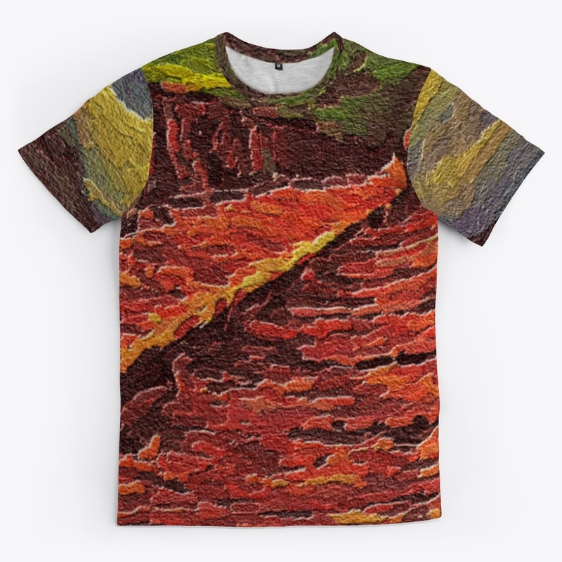 Abstract Landscape Design Warming Colors