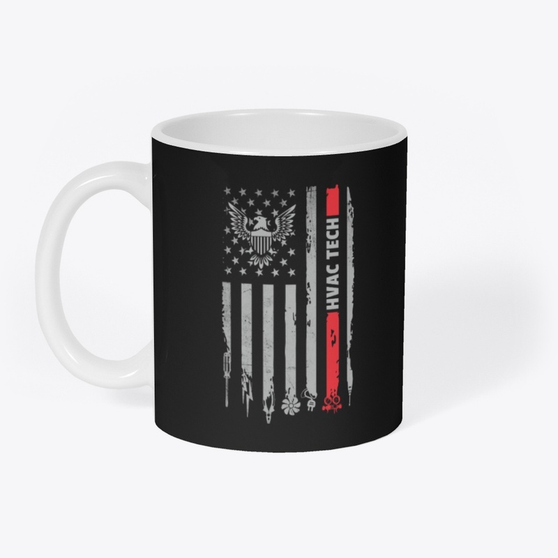 Proud American HVAC Tech Shirt 