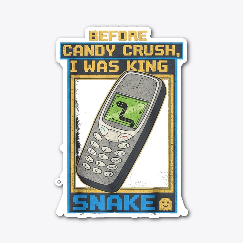 Retro Snake King Game Tee