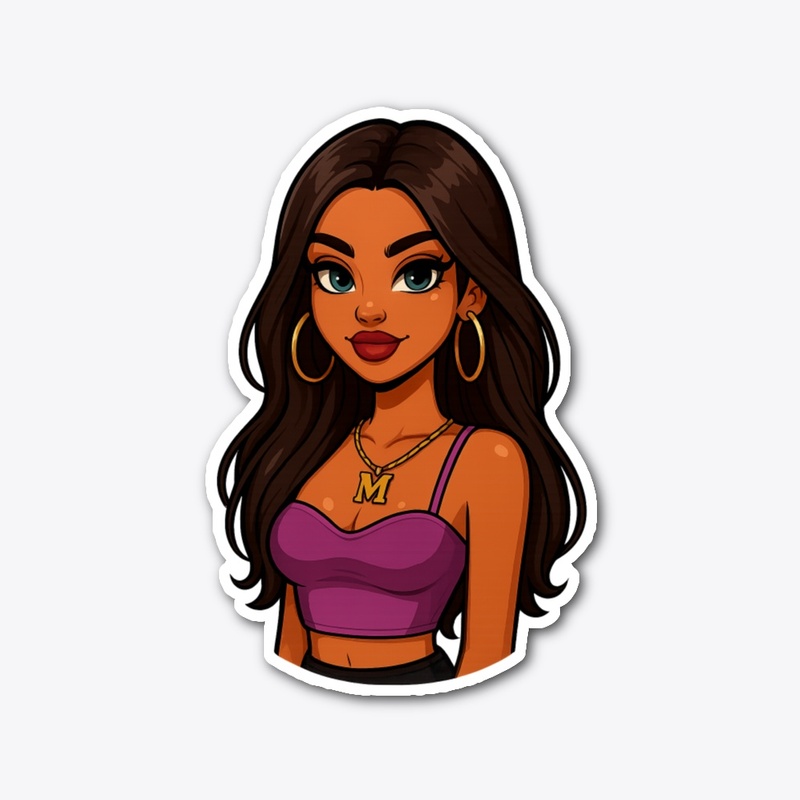 Cartoon Girl Character Tshirt