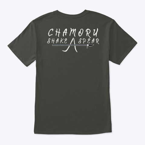 Guam Shirt Chamoru Shake A Spear Binadu Smoke Gray T-Shirt Back