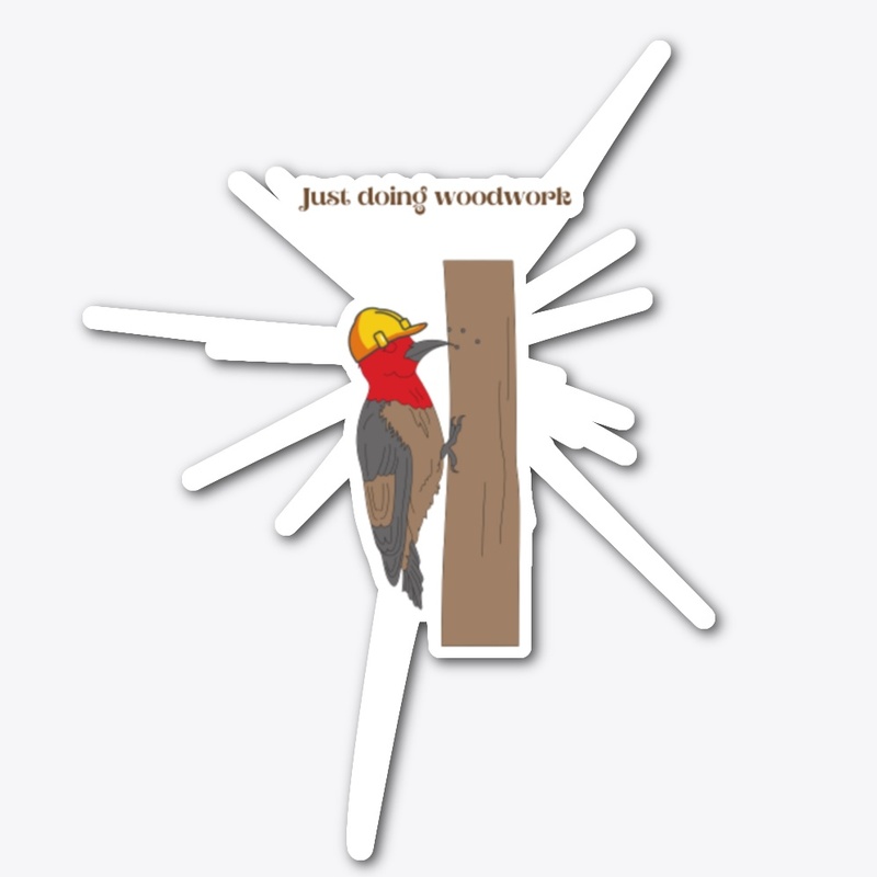 Woodpecker on the job