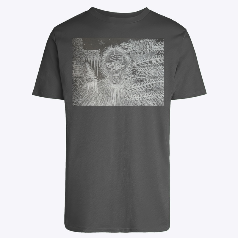 Snarling Bigfoot in the Pines