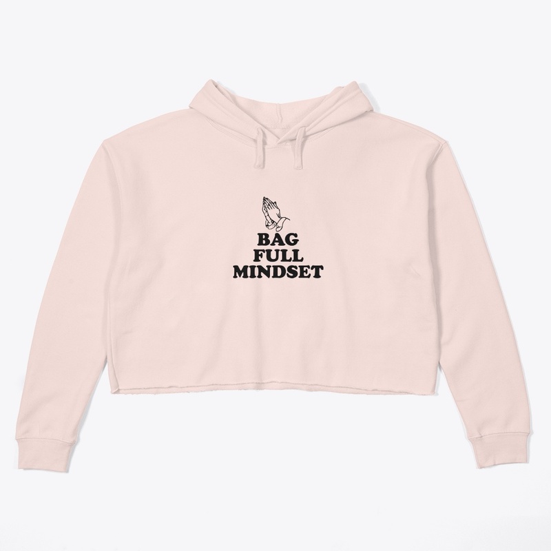 Bag Full Mindset Crop Hoodie
