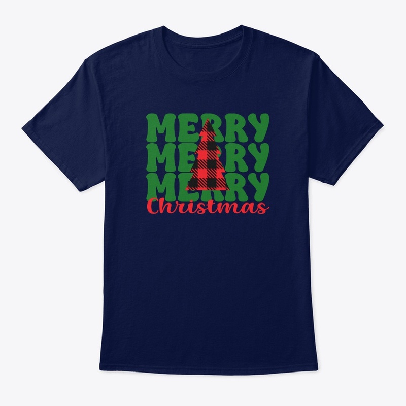 Merry Christmas stacked w/  tree