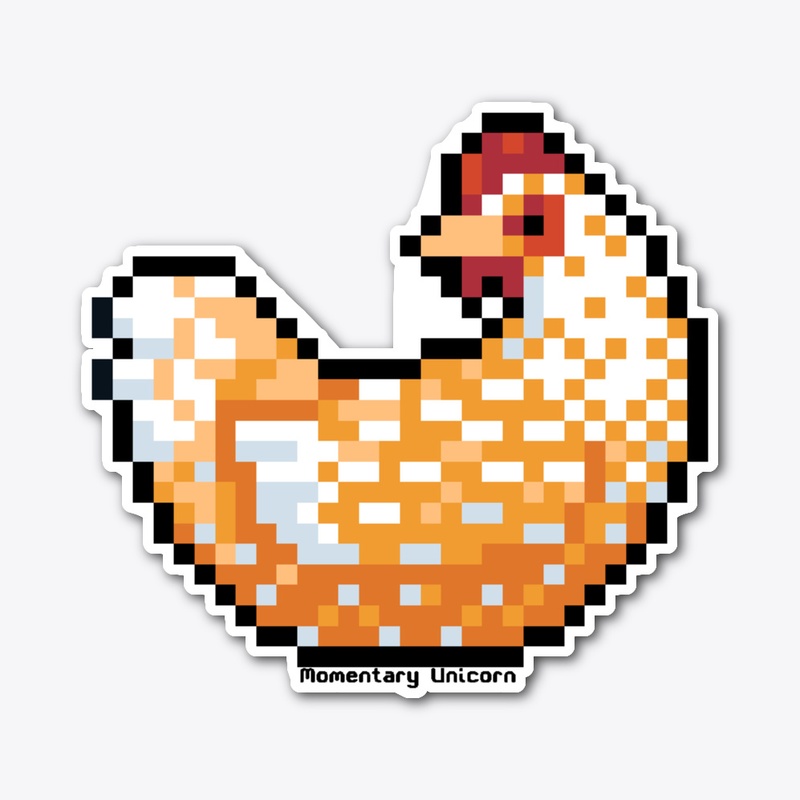 Pixel'd Sweedish Flower Hen