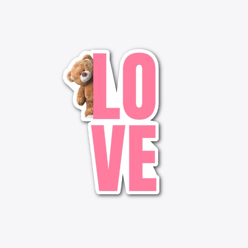 Love with cute bear T-shirt