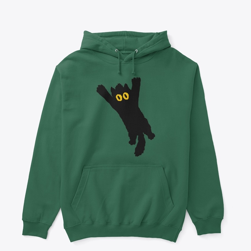 Panicky Cat — Wide-Eyed Minimal Art