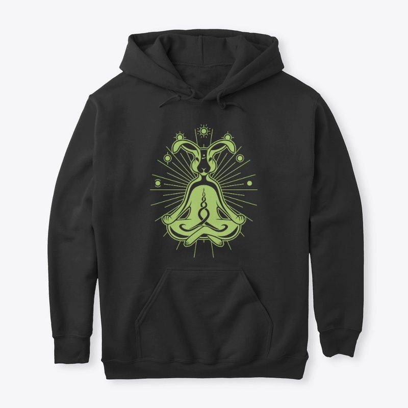Meditating Green Rabbit