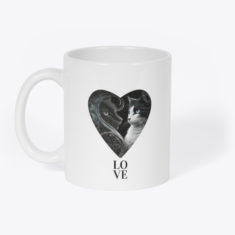 Cat Love Heart 