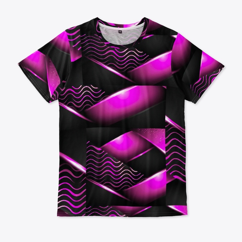 Pink Black Abstract Pattern
