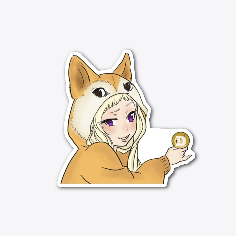 Doge girl - to the Moon!