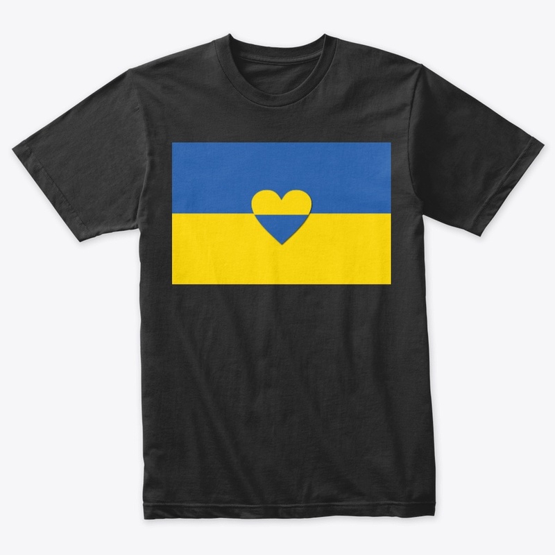 Ukrainian Flag with Heart
