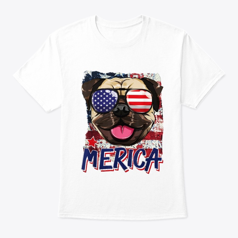 Pug Lover,4TH July