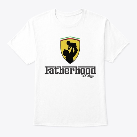 Dad Swagg Rarri White Maglietta Front