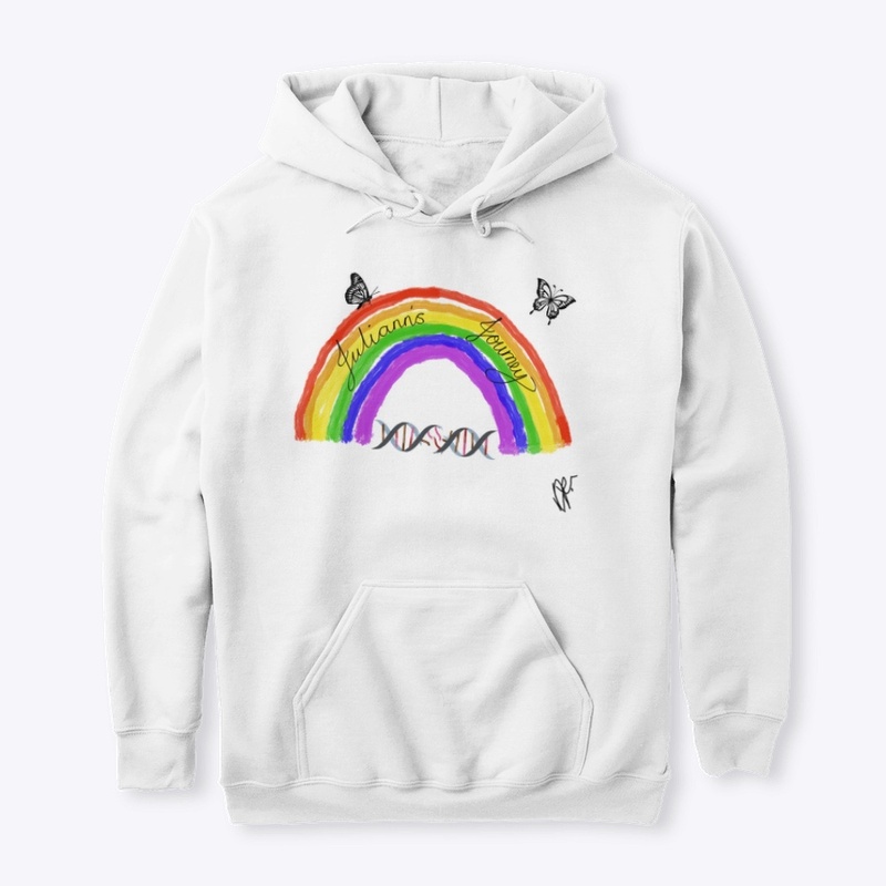 Rainbow  DNA hooded sweatshirt 