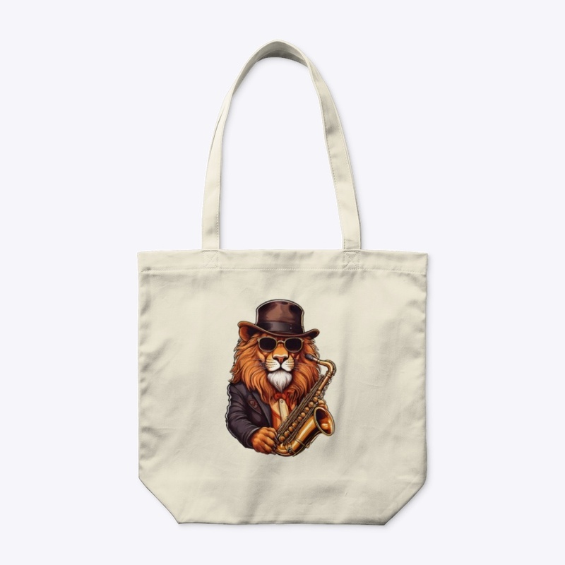 Jazz Saxophone Lion Design