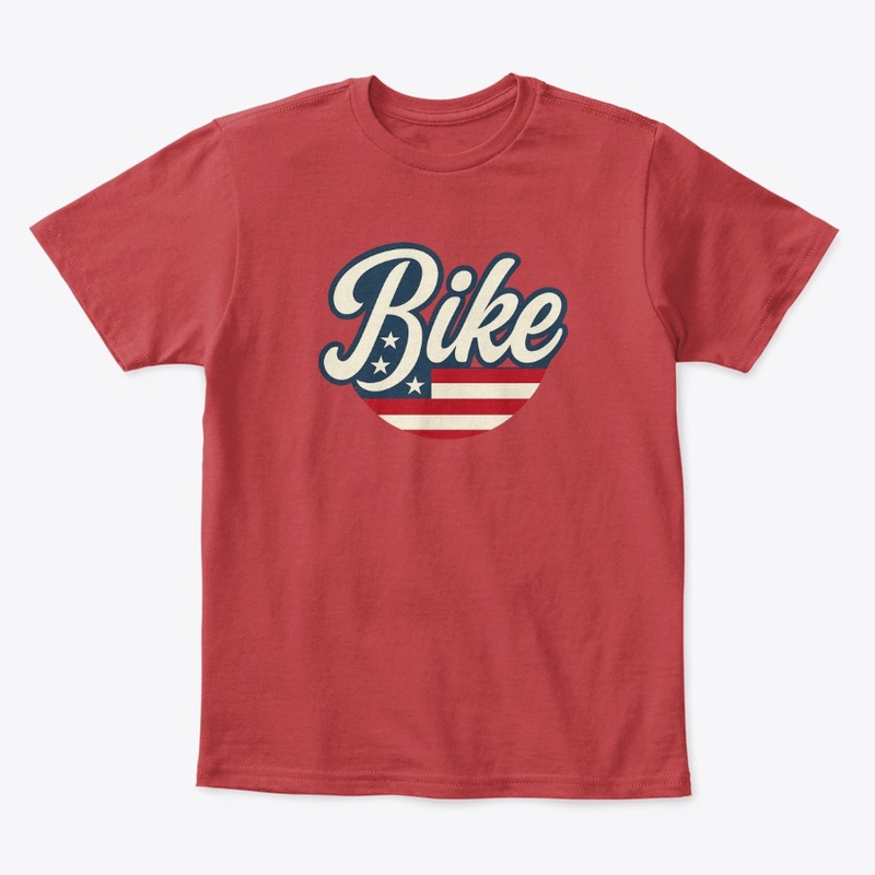 Retro American Bike T-Shirt Design