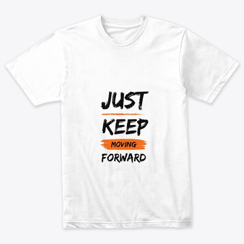 Moving Forward White Graphic T-Shirt