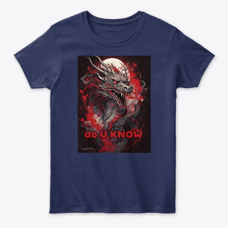 T Shirt Japanese Dragon, Do U Know