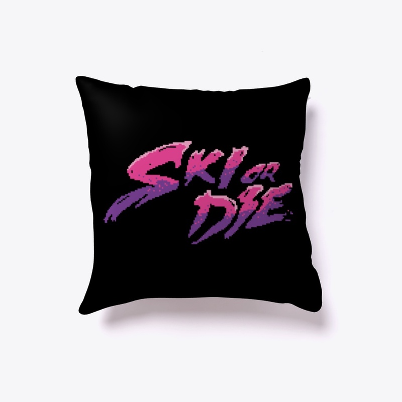 Candy Boy Ski or Die Pixel art Logo