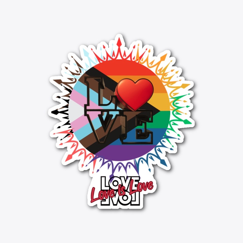 Pride Love Explosion - Colorful Design