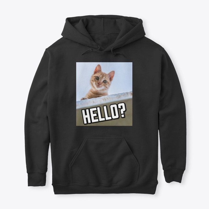 Hello? cat hoodie