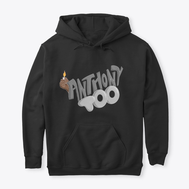 Black Tonal Logo Hoodie