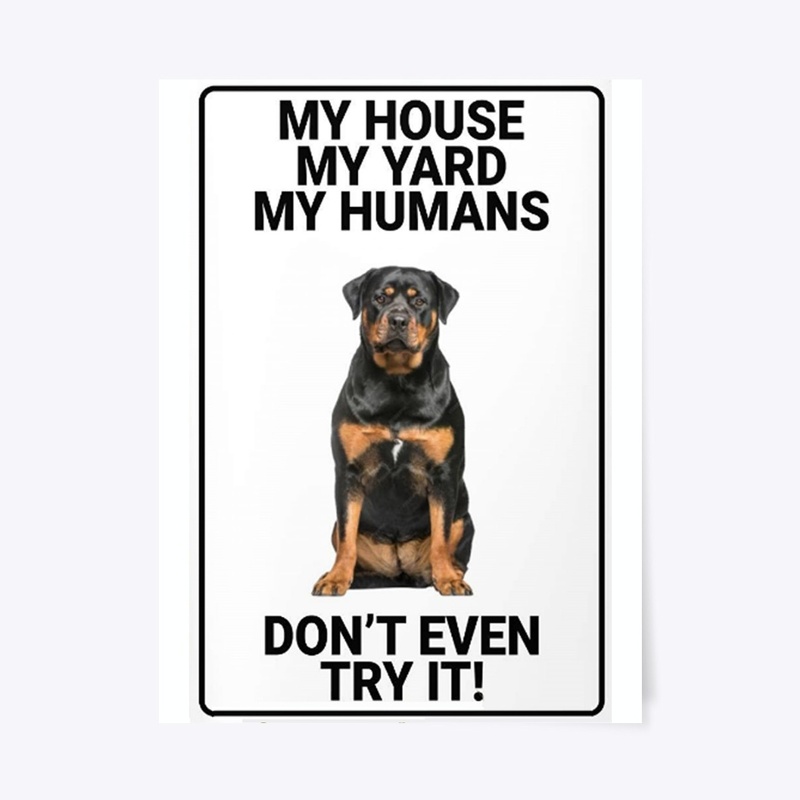 Rottweiler Warning Sign