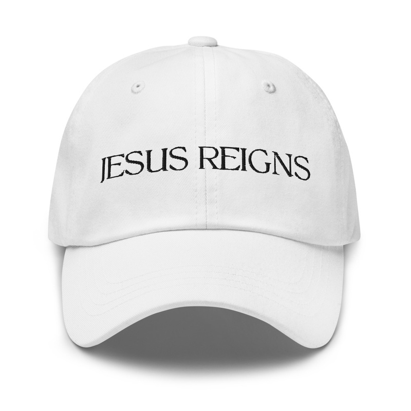 JESUS REIGNS WHITE HAT