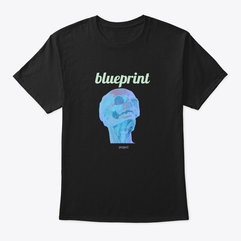 skulled tee (black)