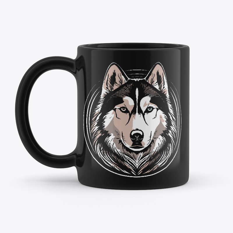 beautiful bi-eyed Siberian Husky Dog
