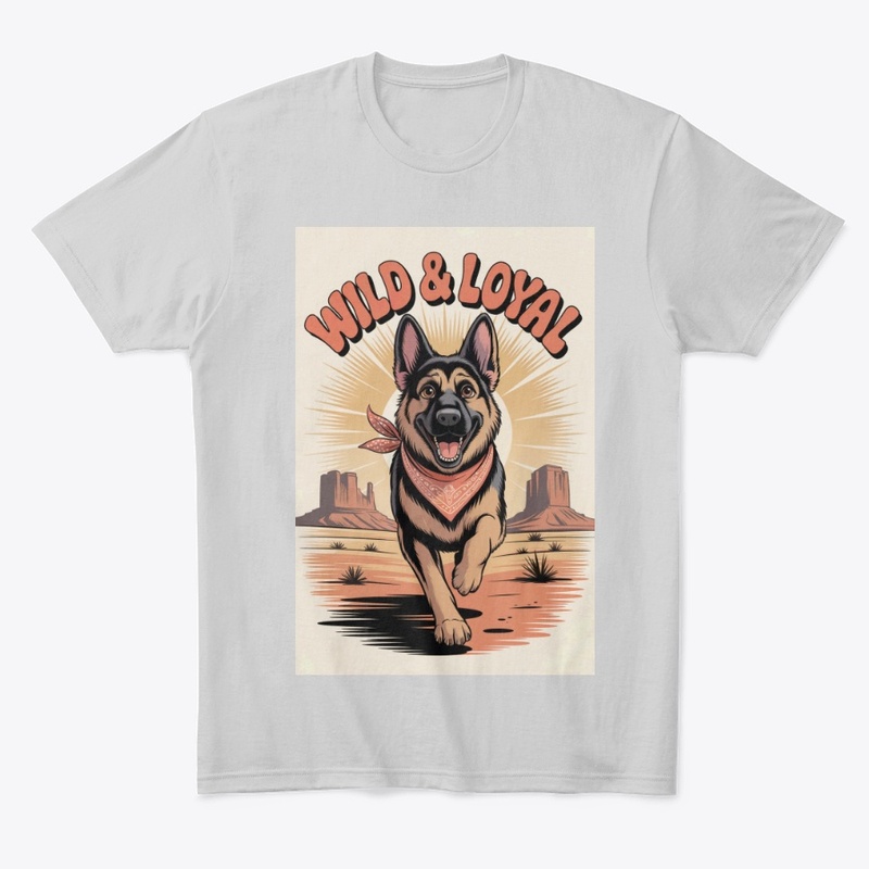  Retro 70s German Shepherd Tee