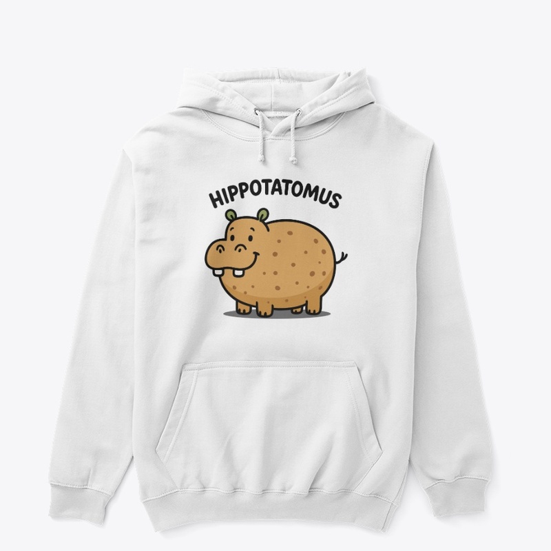 Cartoon of a Potato Shape Hippopotamus