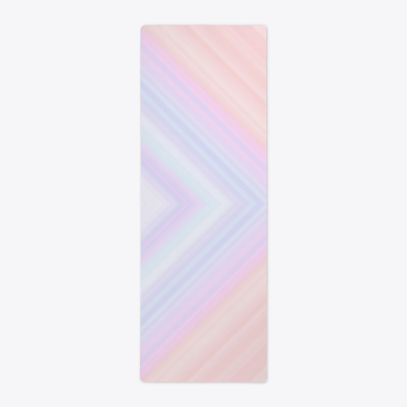 pastel multicolored yoga mat