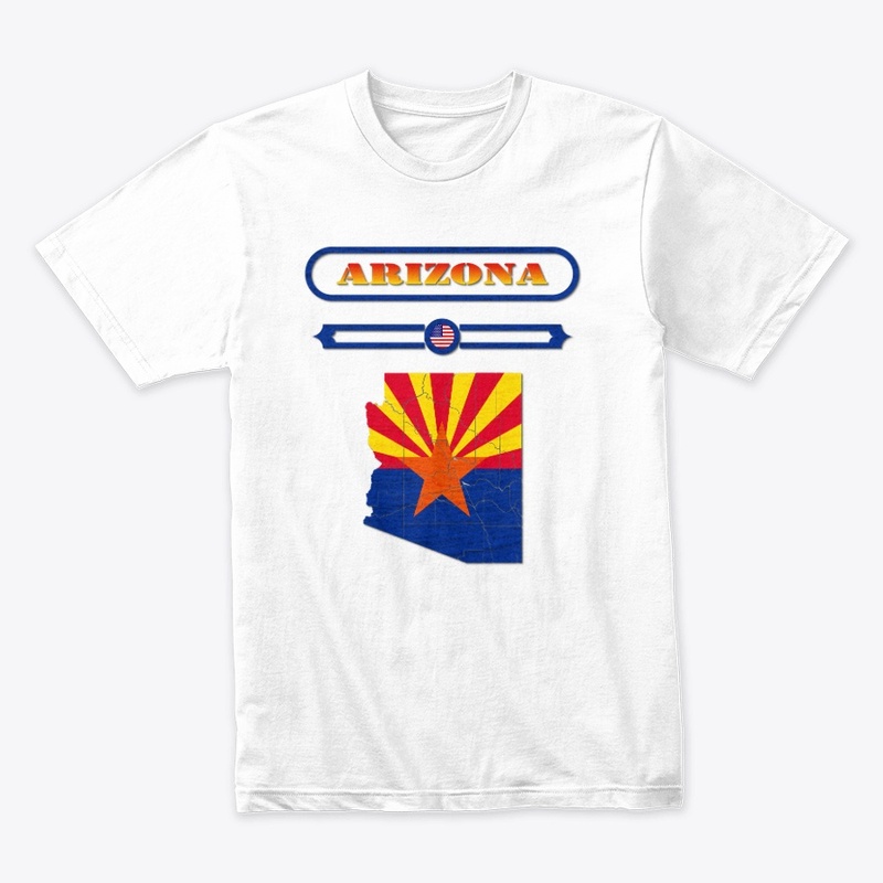 ARIZONA MAP, ARIZONA, USA. SAMER BRASIL