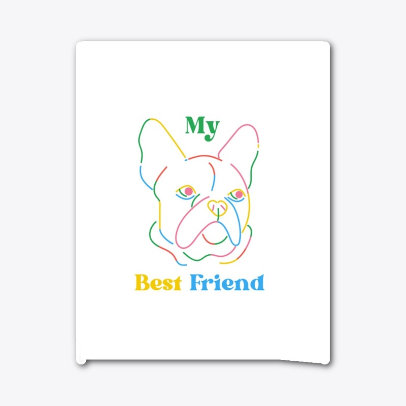 Petit chien en couleur