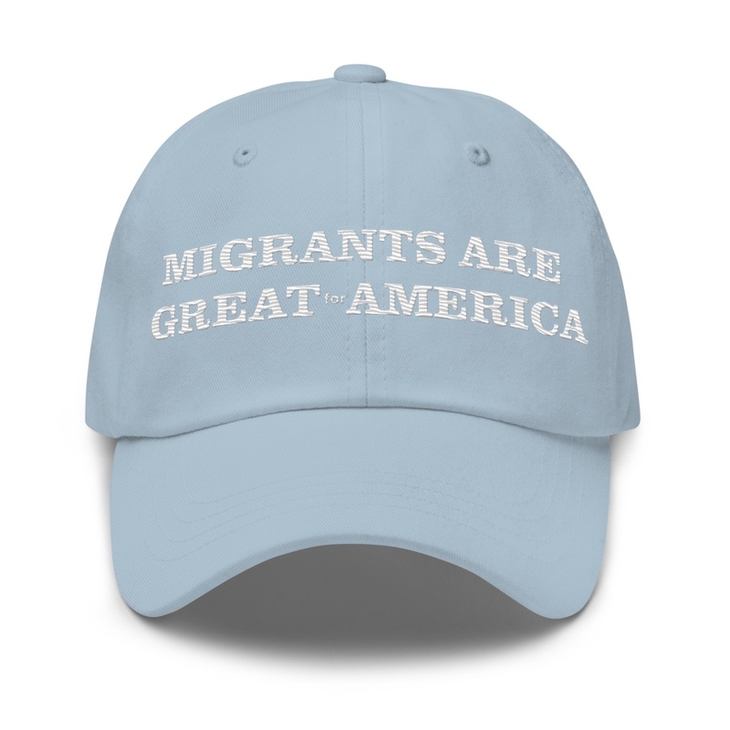 Migrants Are Great for America Navy Blue