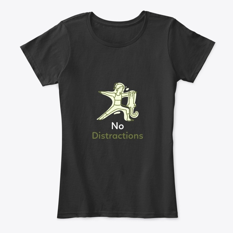 No Distractions w/ Cat tee